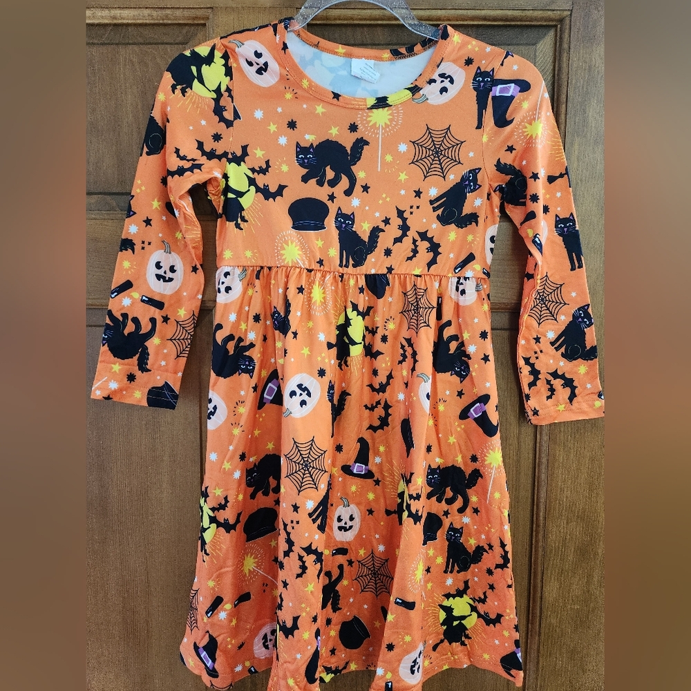 New Halloween Girl Long Sleeve Dress